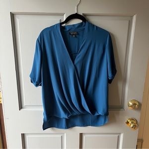 Blue Topshop Blouse, Size 6
